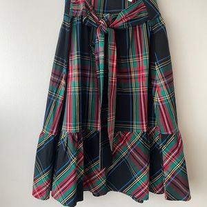 Brand New J Crew Plaid midi skirt
